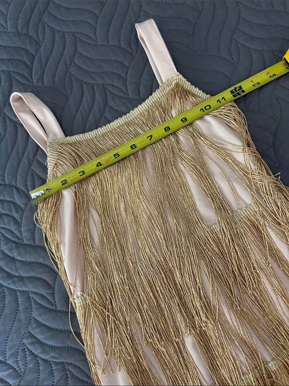 Gold Flapper Fringe Dress